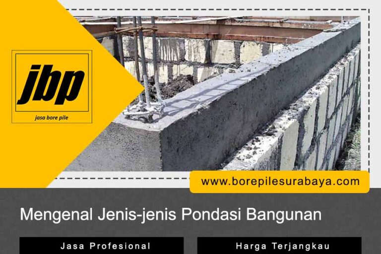 Mengenal Jenis-jenis Pondasi Bangunan – JBP Jasa Bore Pile